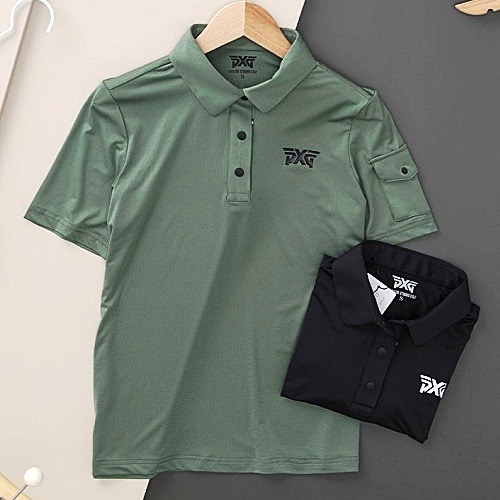 P*G 남여공용 암 포켓 카라티셔츠