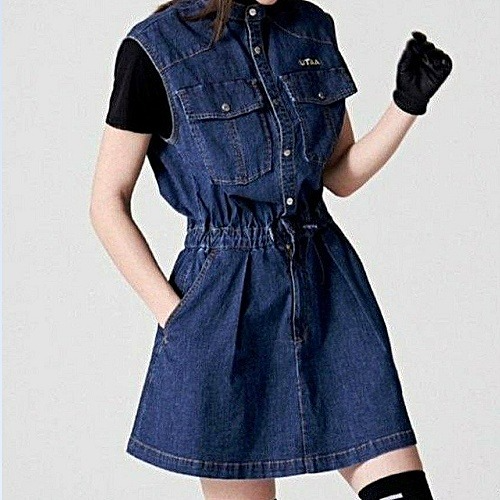 유타 데님 원피스