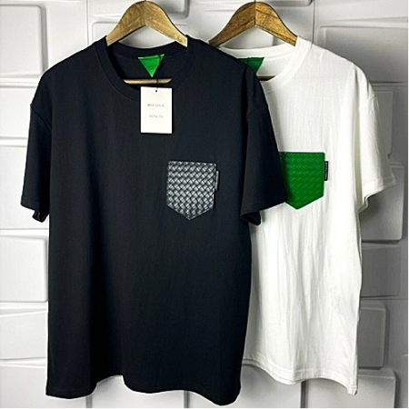 보테가베*타 레더 포켓티셔츠