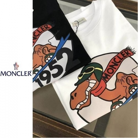 몽클*어 카멜 반팔 티셔츠