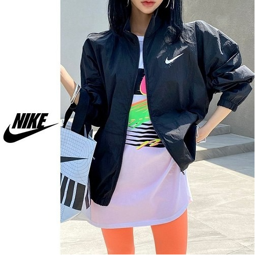 NIKE 스우시 커팅 바람막이