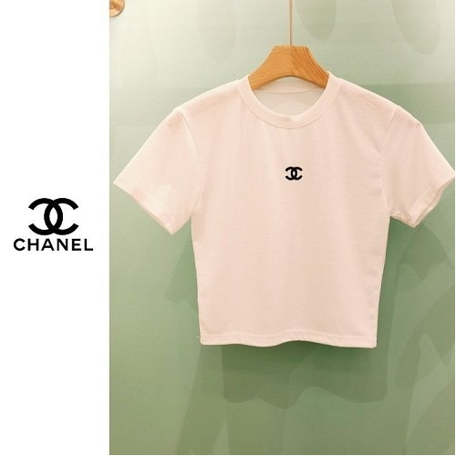 CHANEL 코코 베이직 자수 티셔츠