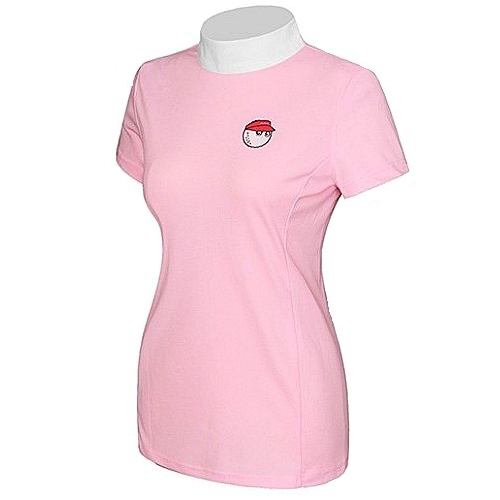 MALBON 모크넥 리본 반팔티