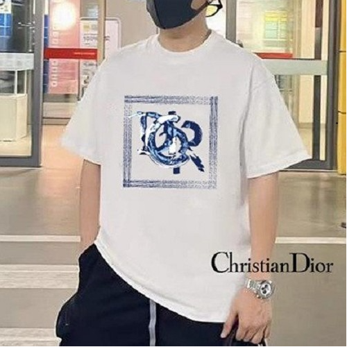 CHRISTIAN DIOR BOX 물감 로고 패턴 티셔츠