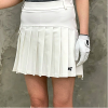 P*G 포켓 플리츠 스커트 - 화이트