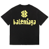 발렌시*가 BALENCIAGA BB로고 워싱 티셔츠