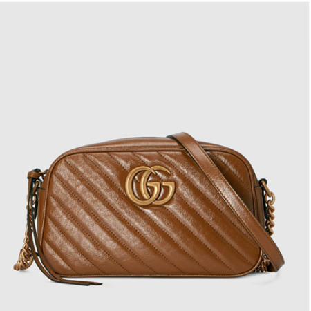 구찌 GG 마몽 마틀라세 스몰 숄더백