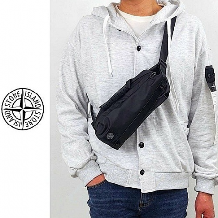 스톤아일*드 레더 라인 크로스백