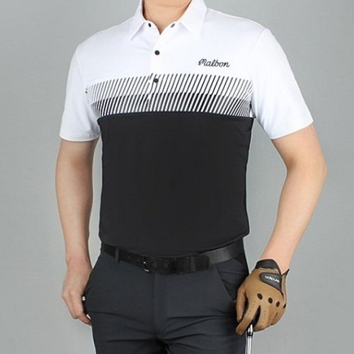 말* 자수 로고 빗살 카라티