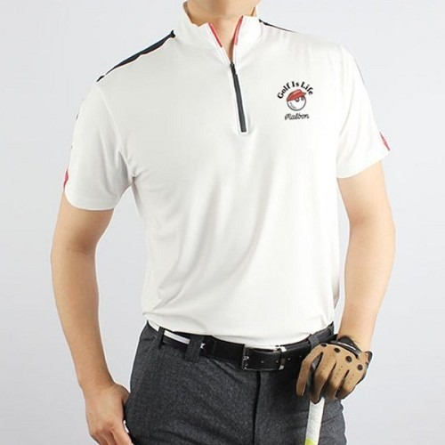 말* 라이프 반집업 반팔 카라티