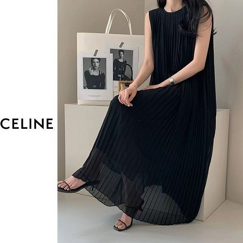 셀*느 마망 플리츠 원피스