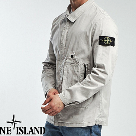 스톤아일*드 스트레치 벨로즈포켓 ZIP 오버셔츠