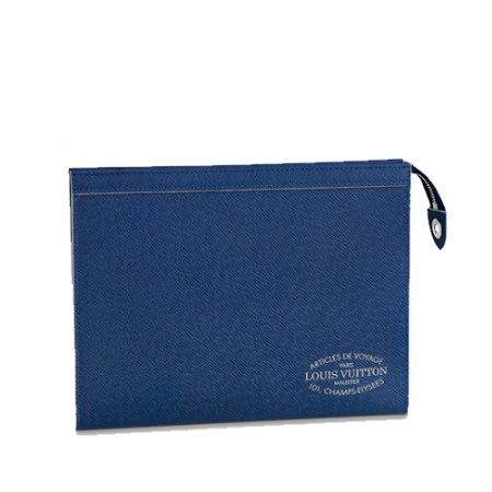 루이비통 엠보스드 타이가 포쉐트 보야주 클러치