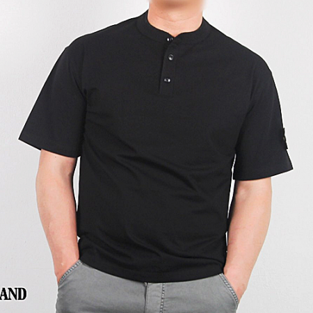 스톤아일*드 헨리넥 베이직 쇼츠 티셔츠