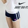 NIKE 스포츠 레시가드 밴딩 팬츠