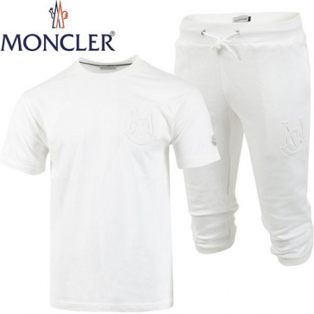 MONCL*R 더블 로고 엠보 7부 트레이닝 세트