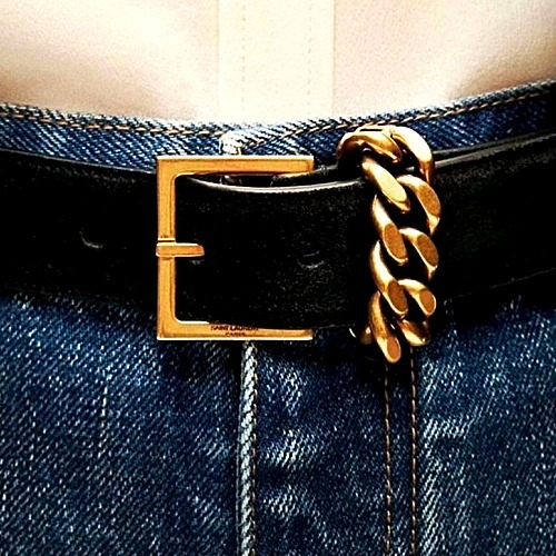 세인트*랑 SAINT LAURENT 체인 벨트
