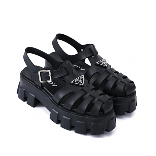 프*라 PRADA 폼러버 샌들