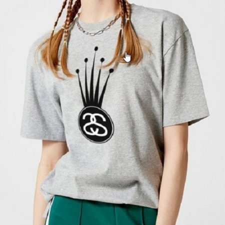 스*시 왕관 반팔 티셔츠