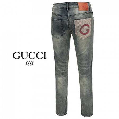 GUC*I G포켓 시마 그레이워싱 슬림진