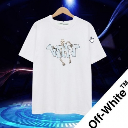 오프화*트 스컬 반팔T
