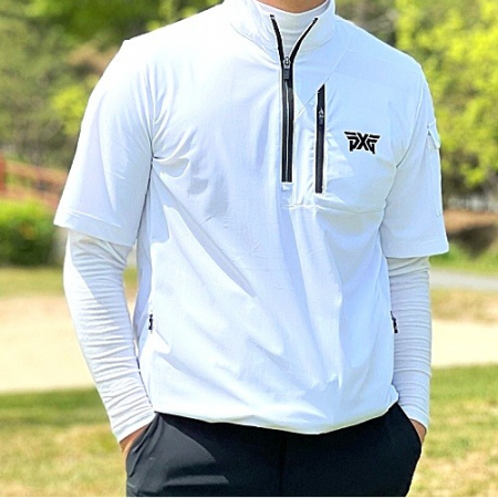 P*G 맨즈 썸머 숏 슬리브 아노락 자켓