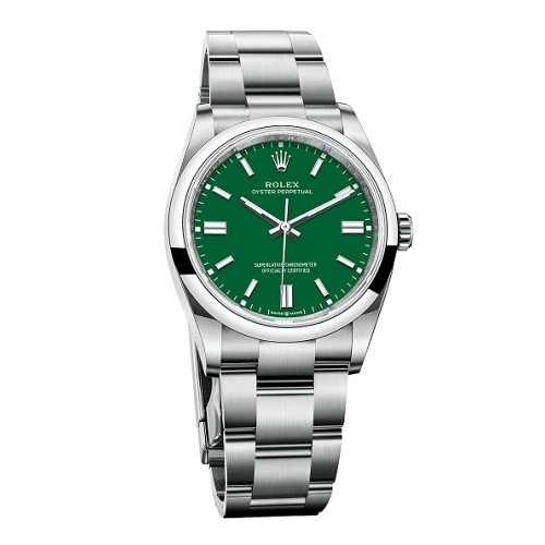 ROLEX 오이스터 퍼페츄얼 그린다이얼