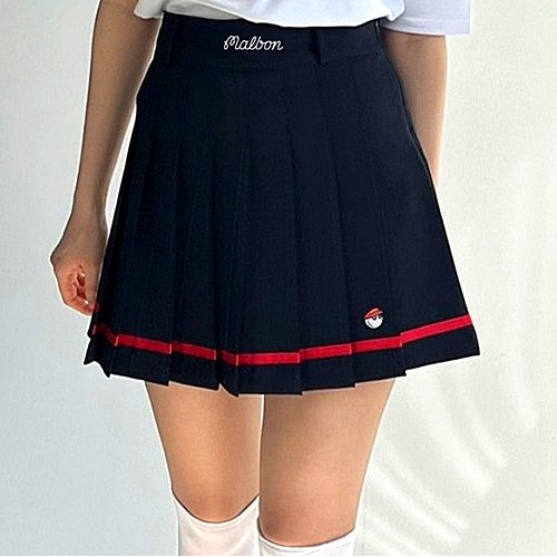 말* 한줄라인 레드ver 스커트