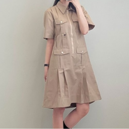 DI*R 포켓 미디 카고원피스