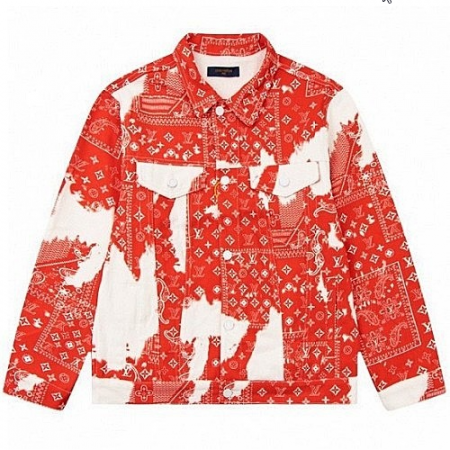 LOUIS VUITTON 모노그램 페이즐리 그라데이션 트러커 자켓