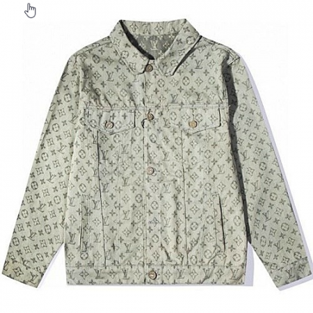 LOUIS VUITTON 톤온톤 모노그램 트러커 자켓
