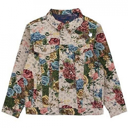 LOUIS VUITTON 플라워 모노그램 트러커 자켓