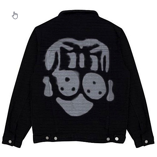 GIVENCHY 도그 프린팅 엠보 데님 자켓