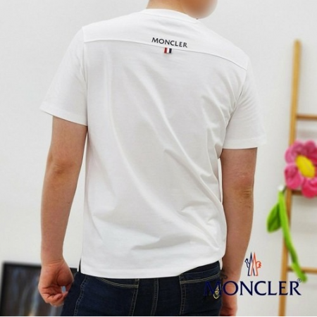 MONCL*R 반팔 레터링 시그니쳐 크루넥 티셔츠