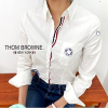 THOME BROWNE 배색 셔츠