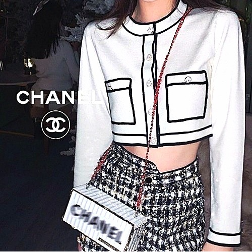 CHANEL 영거숏 가디건