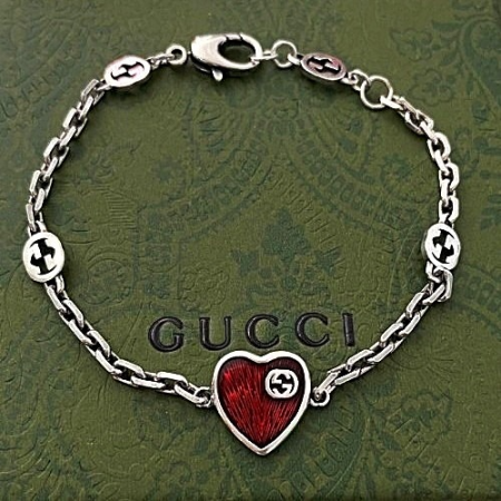 GUCCI 하트 925실버 팔찌