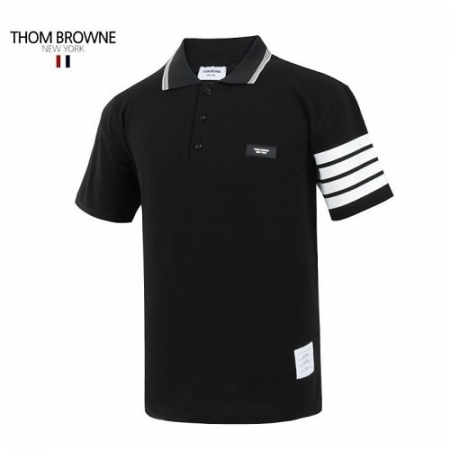 THOM BROW*E 사선 나염 카라T