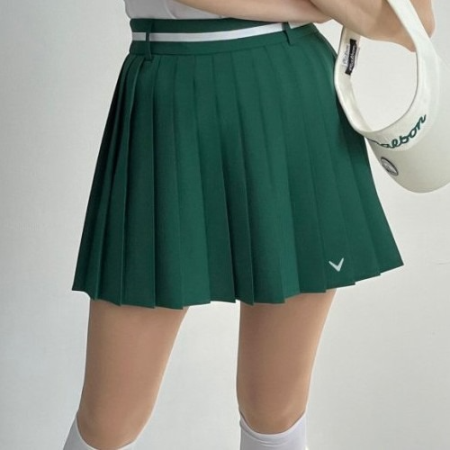 캘러*이 허리띠 주름 스커트