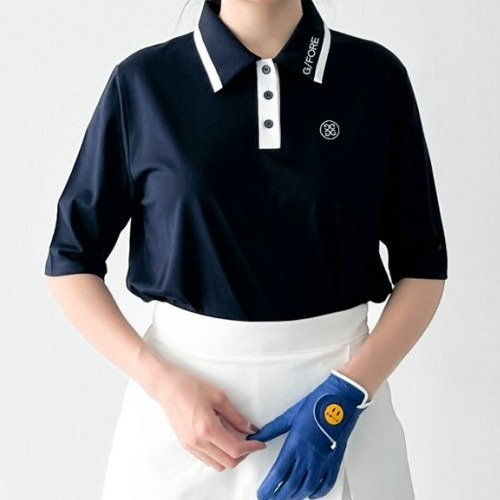 지*어 카라 레터링 반팔