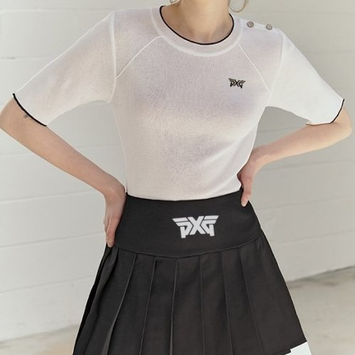 P*G 견장 라운드니트 반팔