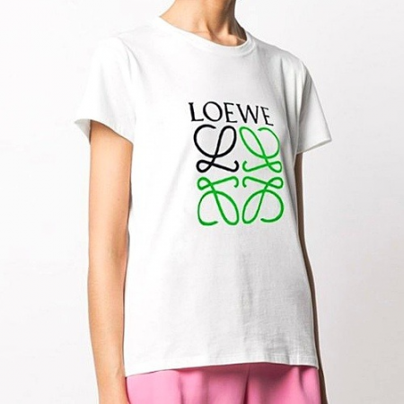 로에베 LOEWE 컬러로고 반팔