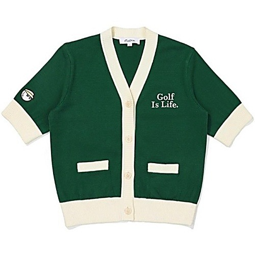 말* 버킷 골프 라이프 가디건