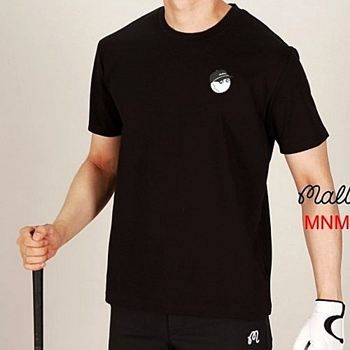 말* 스크립트 버킷 라운드 티셔츠