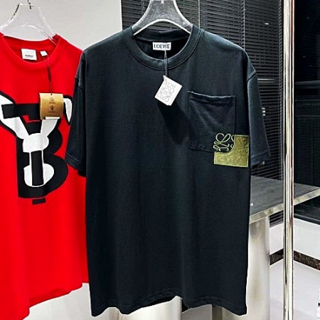 로에베 포켓 자수 티셔츠