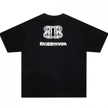 발렌시*가 BALENCIAGA 범피로고 티셔츠