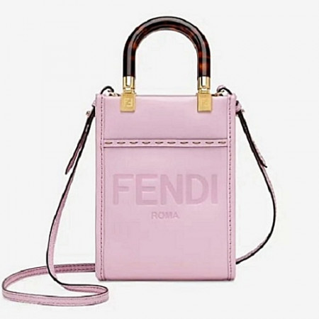 펜디 미니 선샤인 쇼퍼백 다크 핑크