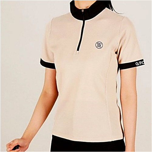 지포어 와플 반팔 반집업 티셔츠