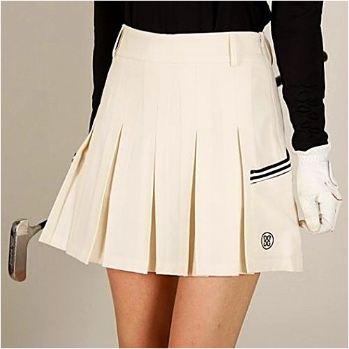 지포어 포켓 플리츠 치마 스커트