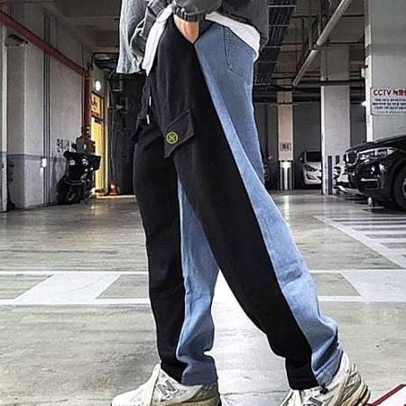 스톤아일*드 청배색 트레이닝 팬츠